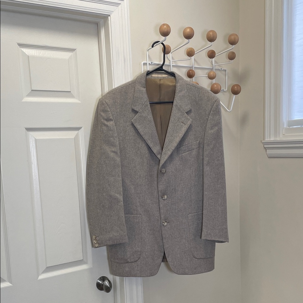 heine - 100% Cashmere Old Money Blazer Jacket - Cream Grey - L